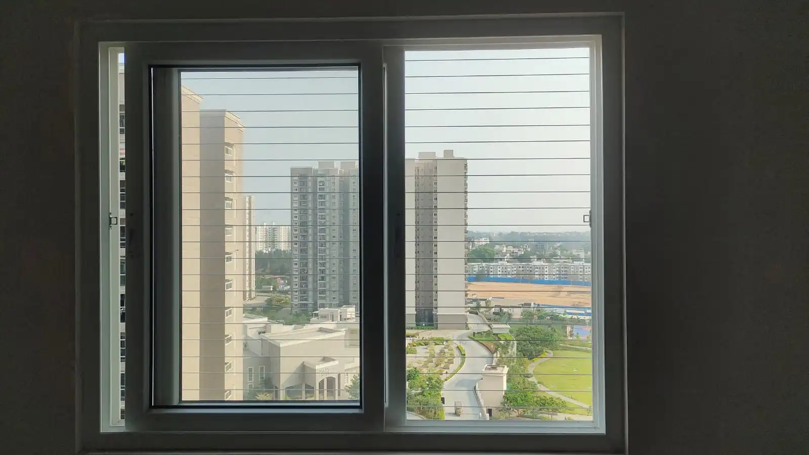 Invisible Safety Grill installed on balcony